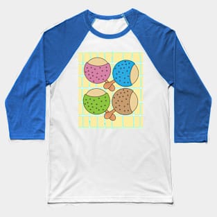 Ice Cream Cones With Sweet Sprinkles Dessert Baseball T-Shirt